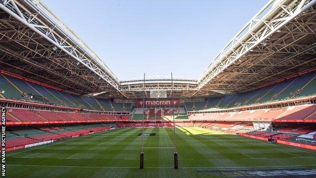 The Principality Stadium has been used for two Six Nations matches in 2021
