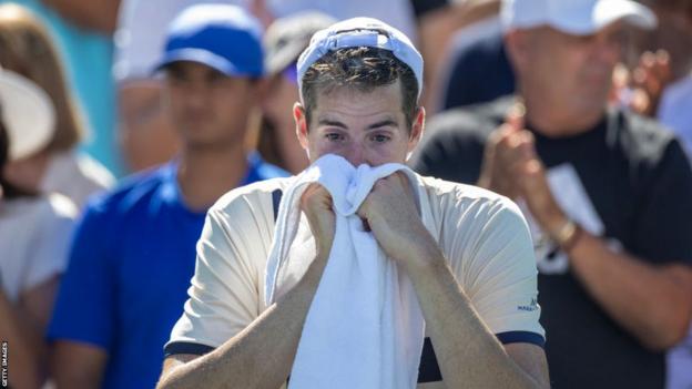 John Isner after final singles match