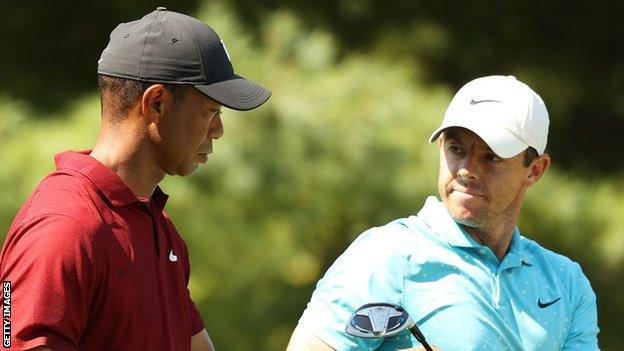 Tiger Woods and Rory McIlroy