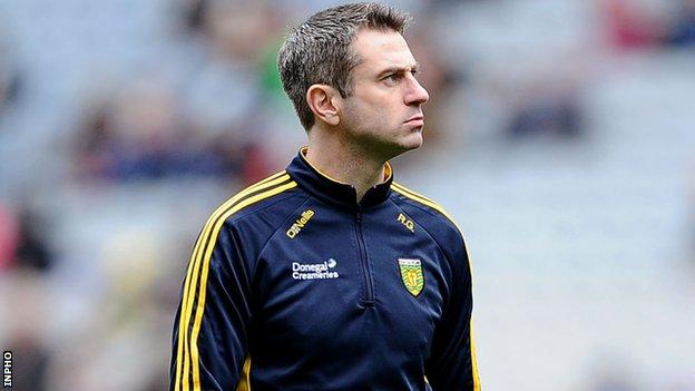 Donegal manager Rory Gallagher