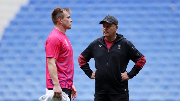 Nick Tompkins and Warren Gatland