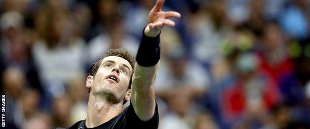 Andy Murray defeated Thomaz Bellucci of Brazil on day six of the US Open