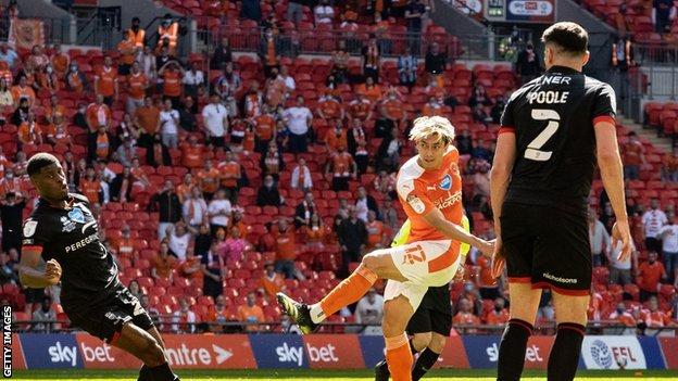 Kenny Dougall had been without a club and training on his own prior to joining Blackpool last summer