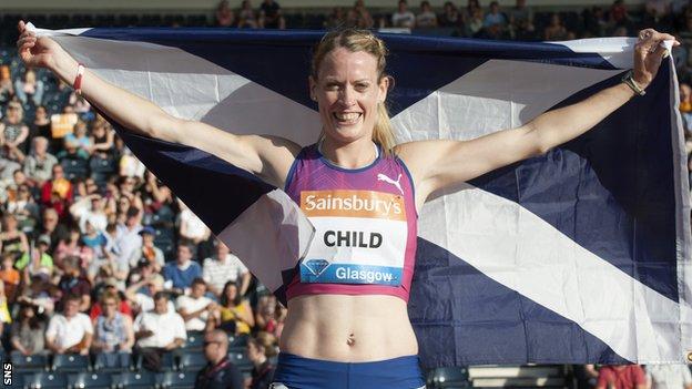 Eilidh Child won silver for Scotland at the 2014 Commonwealth Games