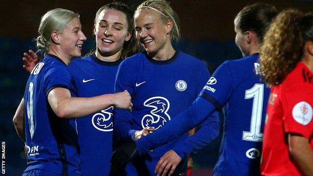 Chelsea Women beat Benfica in Champions League last 32