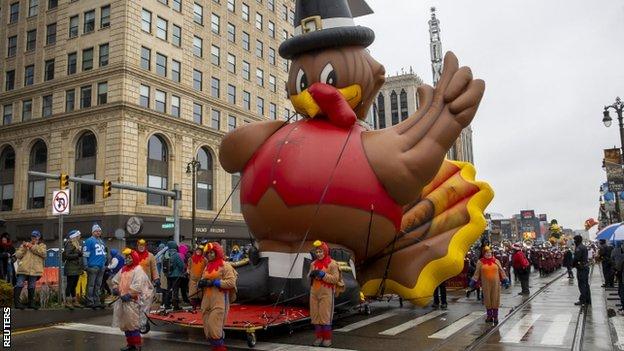 The annual Thanksgiving Day Parade held in Detroit