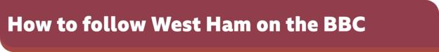 Come seguire il West Ham sul banner della BBC?