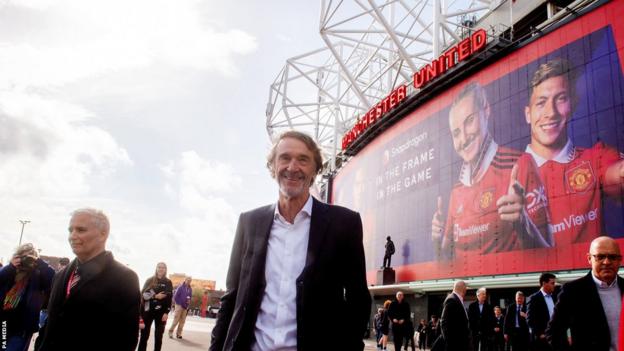 Ineos proprietor  Sir Jim Ratcliffe astatine  Manchester United's Old Trafford