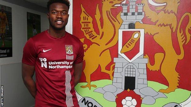 Gboly Ariyibi could make his Cobblers debut against MK Dons, with whom he spent the first half of this season on loan, scoring seven times