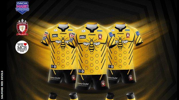 Salford Red Devils  Rugby League Jerseys