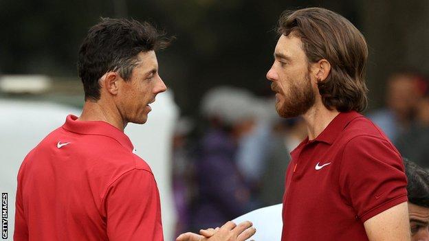 Rory McIlroy and Tommy Fleetwood