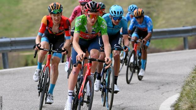 Tao Geoghegan Hart also leads the Tour of the Alps points classification standings by 18 points from Austria's Moran Vermeulen