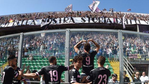 Palermo set Serie D attendance record on way back from bankruptcy - BBC  Sport