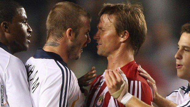 David Beckham and Jesse Marsch