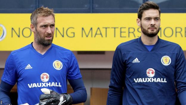 Allan McGregor and Craig Gordon in 2018