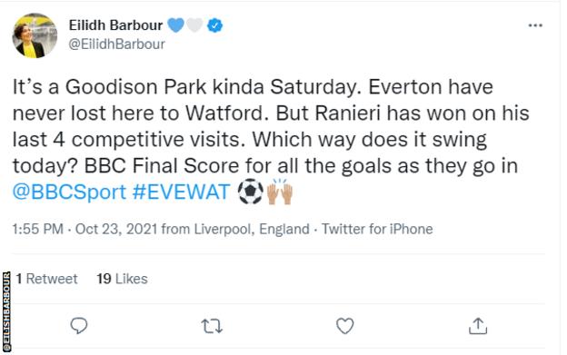 Eilidh Barbour tweet