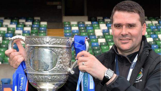 David Healy has enjoyed five Gibson Cup successes since he took over Windsor Park eight years ago