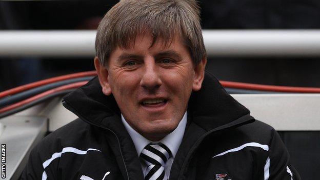 Peter Beardsley is no longer employed by Newcastle