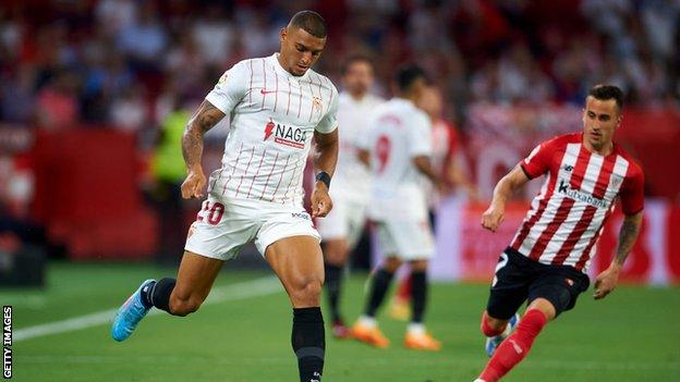 Diego Carlos in action for Sevilla