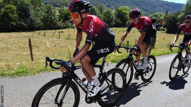 Chris Froome and Egan Bernal