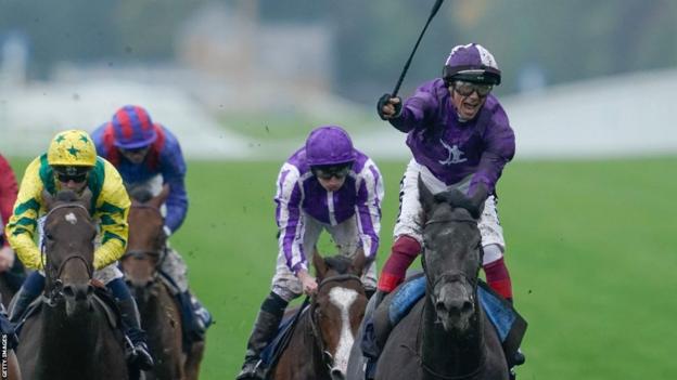 Frankie Dettori claimed a double on his British swansong at Ascot