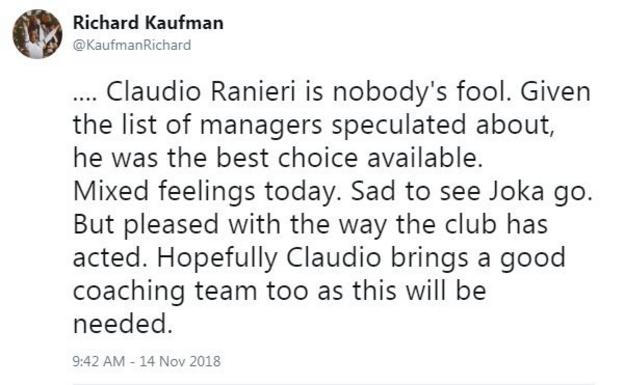Reaction from Fulham fan: Claudio Ranieri is nobody's fool