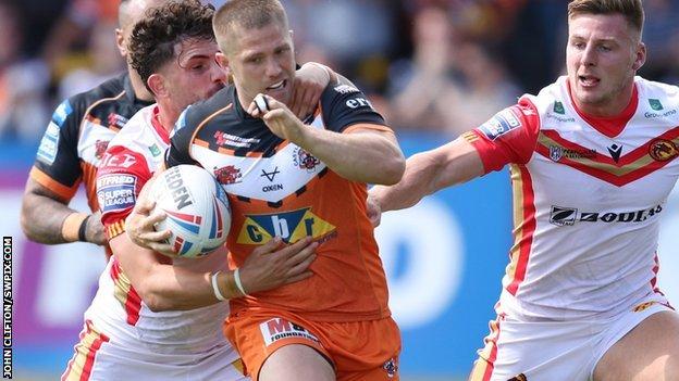Ryan Hampshire has made five Super League appearances for Cas since re-signing for the club in March