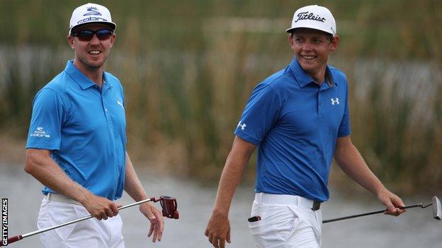 Cameron Smith and Jonas Blixt in New Orleans