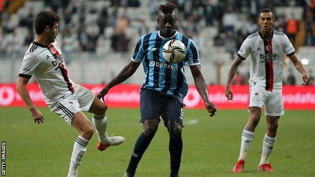 Mario Balotelli in action for Adana Demirspor