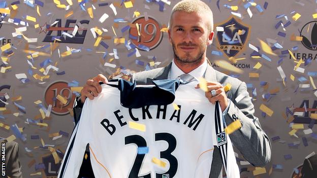 Why did David Beckham wear the No 23 at Real Madrid and LA Galaxy