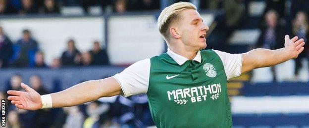 Jason Cummings has scored 14 goals for Hibernian this season