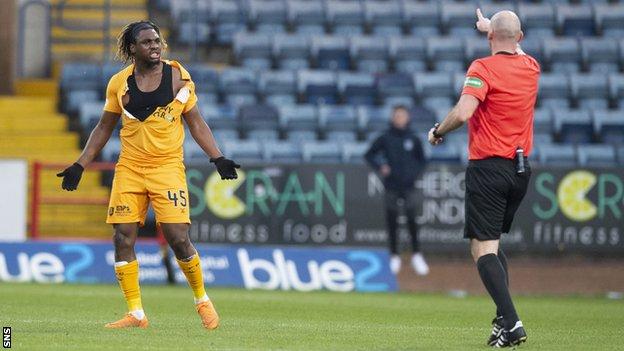 Livingston striker Dolly Menga