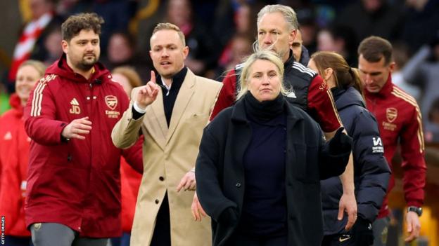 Jonas Eidevall and Emma Hayes had an argument at full-time