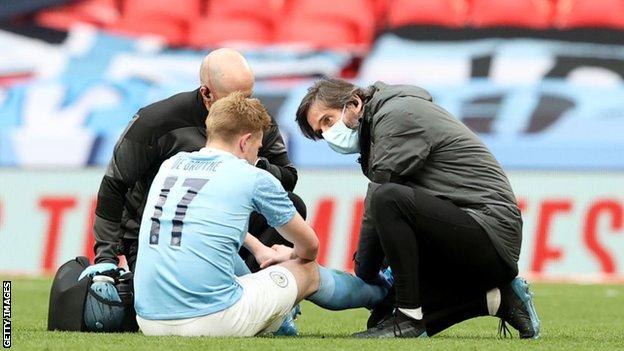 Kevin De Bruyne absent again! Injured Manchester City talisman out for  second consecutive game as he misses West Ham clash