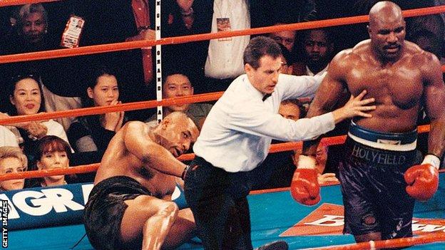 Holyfield was a huge underdog but dominated his rival