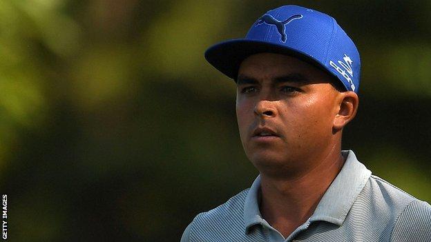 Rickie Fowler set a personal landmark in the BMW Championship's first round