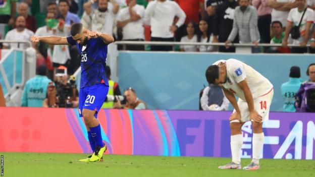 USA celebrate at full-time