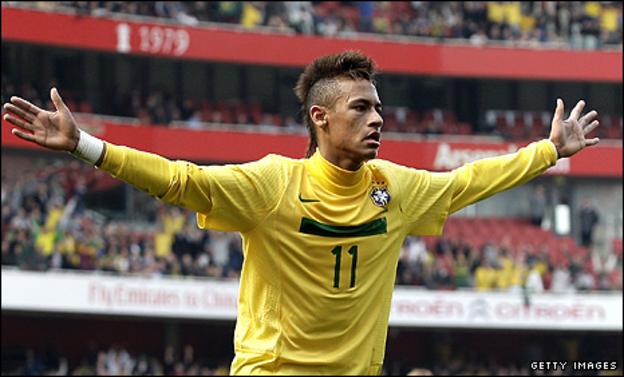 Brazil's teenage star Neymar