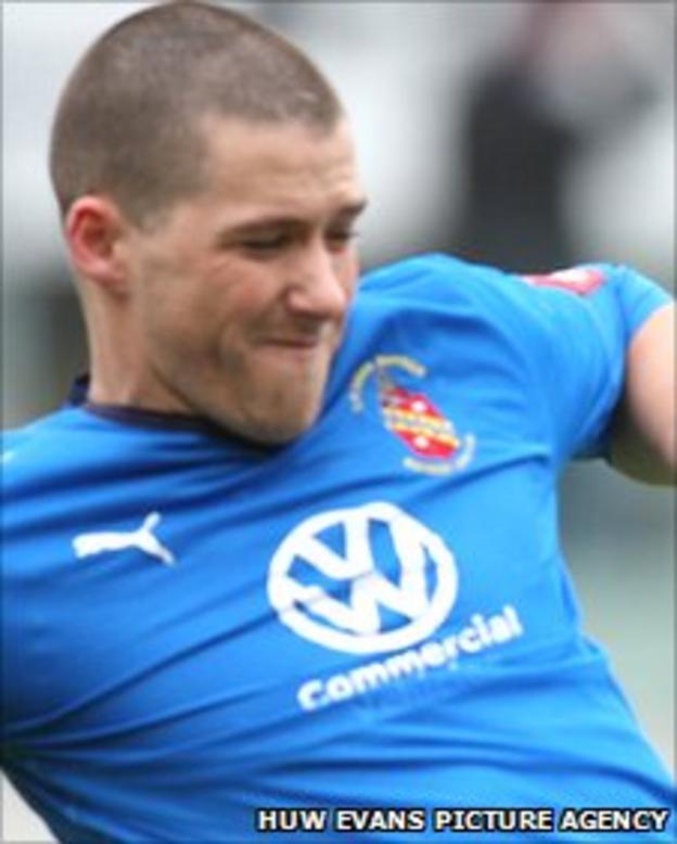 Bangor City captain Jamie Brewerton