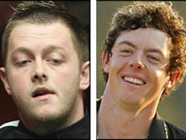 Mark Allen and Rory McIlroy