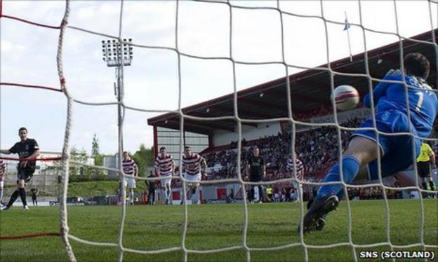 Tomas Cerny saved a penalty from Chris Maguire during the 1-1 draw at New Douglas Park
