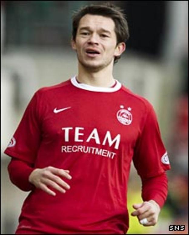 Aberdeen midfielder Derek Young