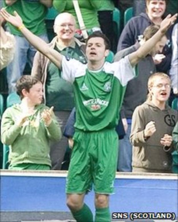 Ivan Sproule in his time at Hibernian