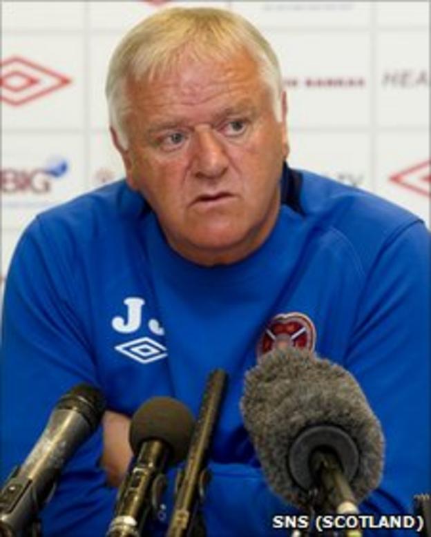 Hearts manager Jim Jefferies