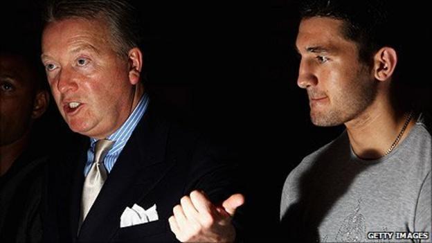 Frank Warren and Nathan Cleverly