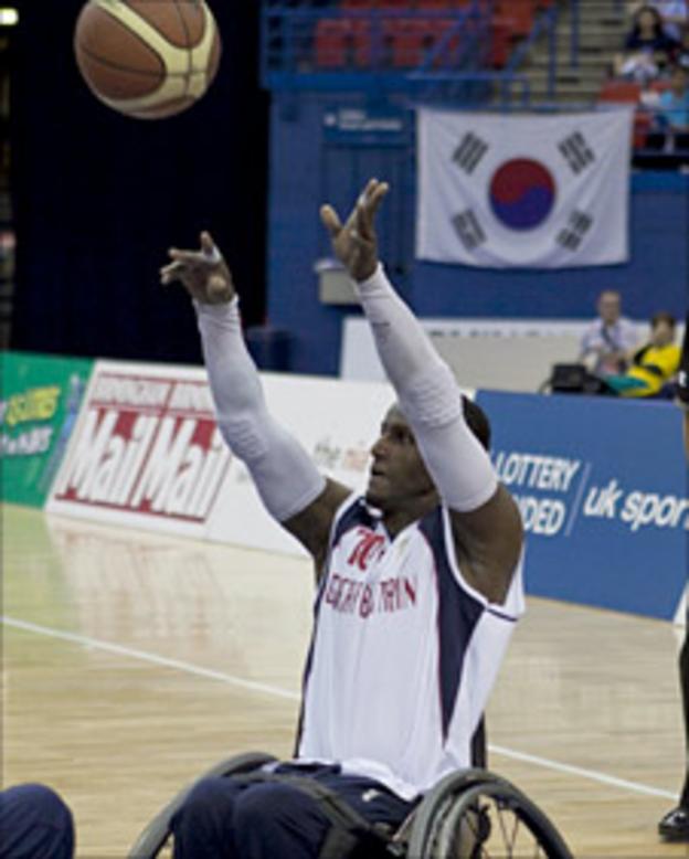 Great Britain wheelchair basketball player Abdi Jama. Pic: SA Images