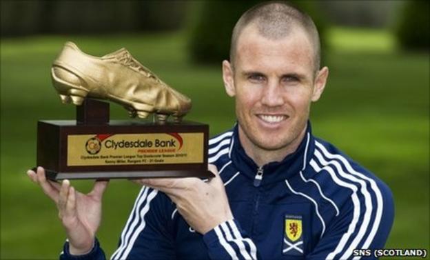 Ex Rangers Striker Kenny Miller Collects Golden Boot c Sport