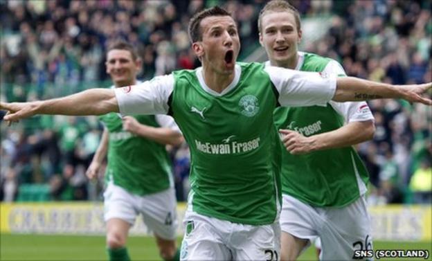 Liam Miller spent two seasons at Easter Road