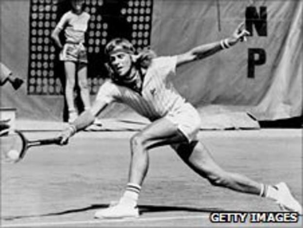 Bjorn Borg at Roland Garros in 1976
