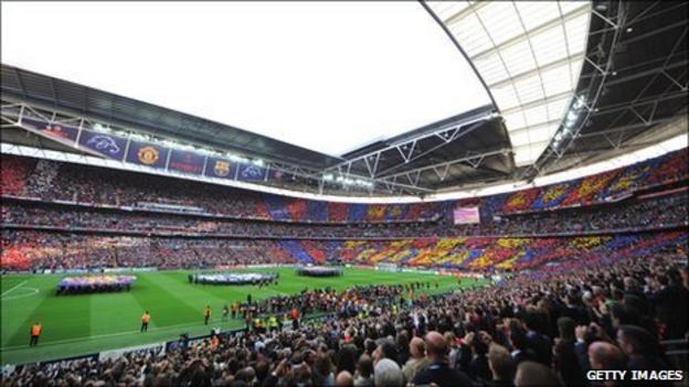 Champions League: Wembley will host 2023 final - BBC Sport